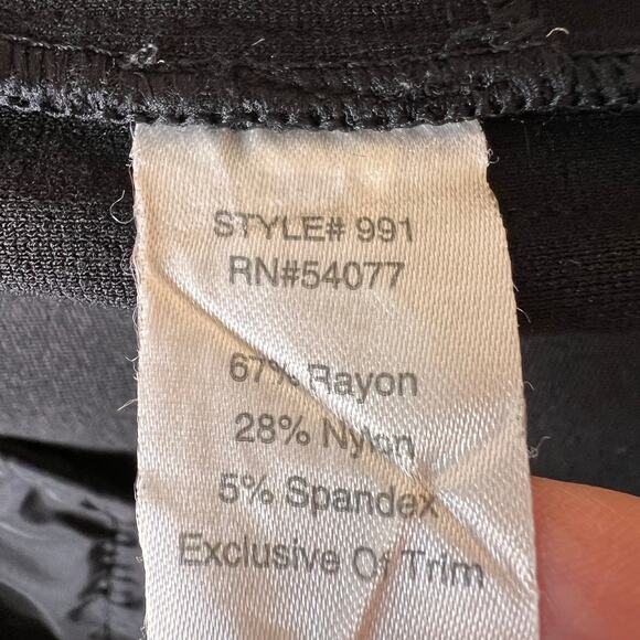 Cabi Pants Womens Size 4 Black Tuxedo Stripe Stretch Knit Ponte Style Pockets - Picture 13 of 15